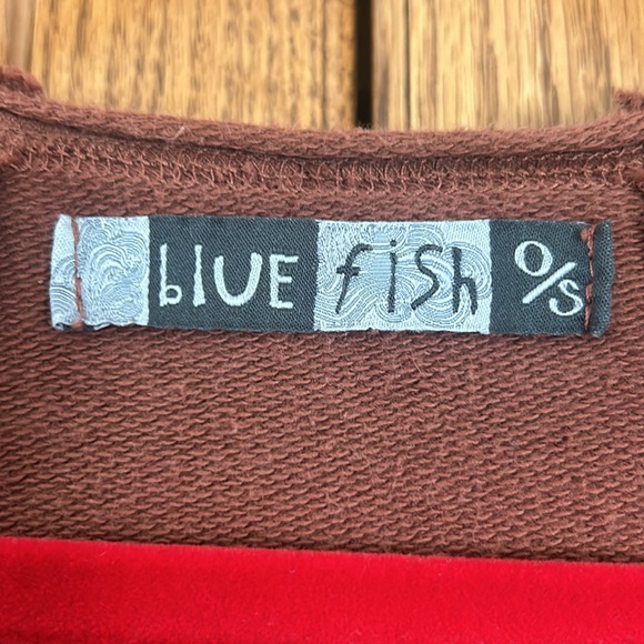 Rare Blue Fish Oversized O/S Jacket with Beautiful Design on the back. - Picture 2 of 3